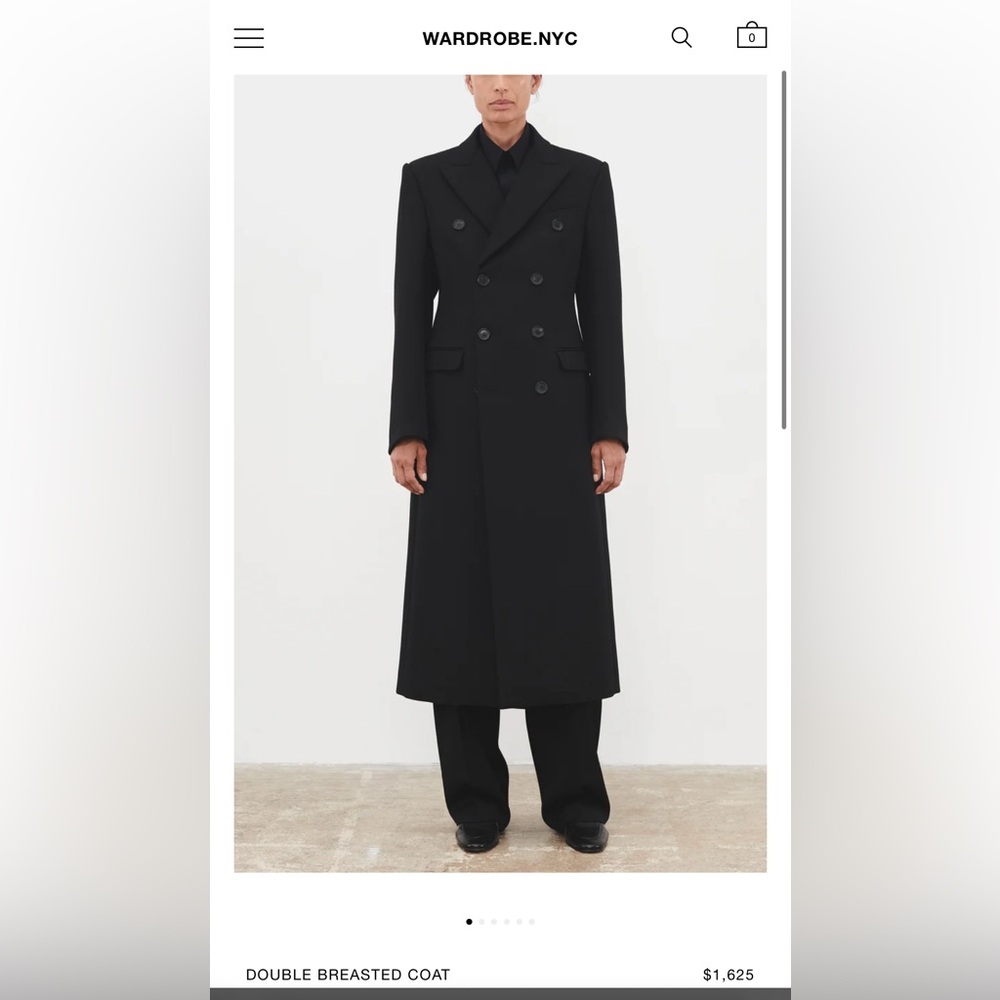 WARDROBE.NYC Elegant Black Trench Coat